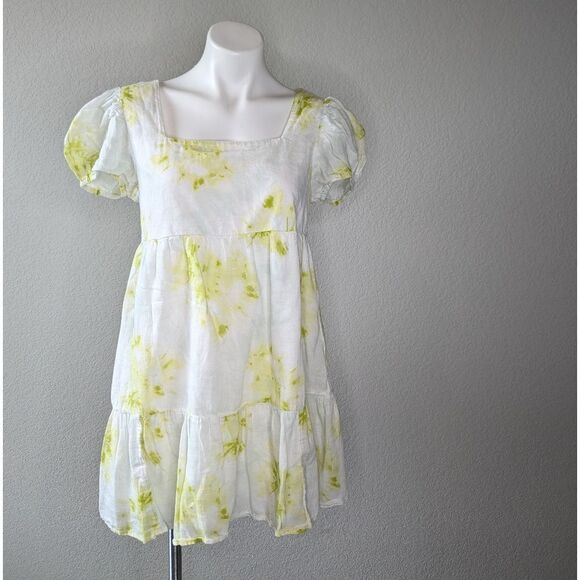 Abound Puff Sleeve Tiered Mini Dress size S - Picture 3 of 8